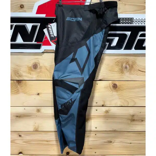 Pantalon de moto first Racing SCAN RACE.2 Bleu et Noir