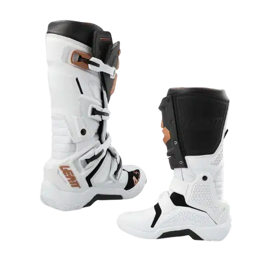 bottes de moto leatt blanche