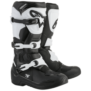 Bottes de motocross tech3 Blanche et noire