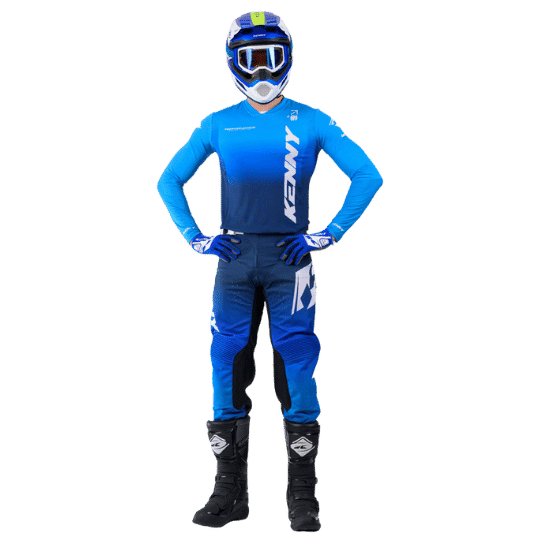 Tenue de moto Kenny performance bleu