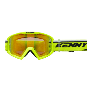 Lunette de moto kenny enfant jaune fluo