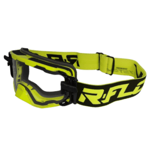 Masque de moto R-flow jaune fluo