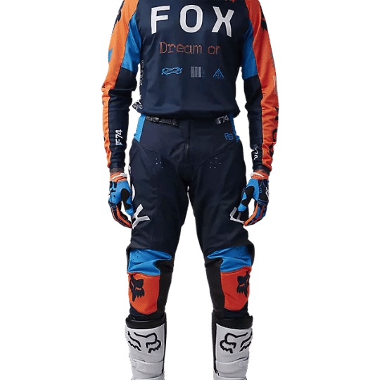 Tenue de moto complète fox bleu