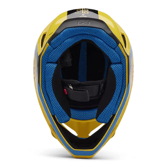 intérieur d'un casque de motocross fox