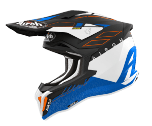 Casque AIROH STRYCKER Blanc, Noir, Bleu