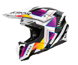 Casque Airoh Twist 3 Rainbow Noir, Blanc et Violet