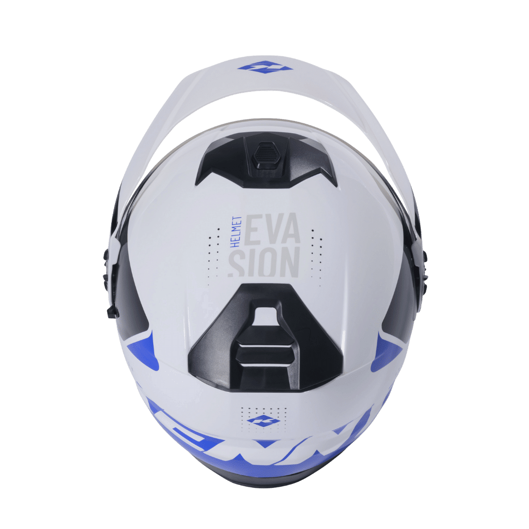 dessus de casque quad kenny bleu