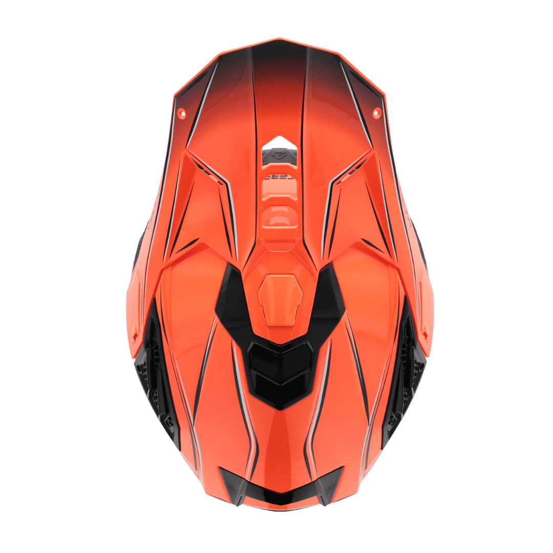 Casque Motocross Acerbis AIRSTRIKE-X – Orange Fluo & Noir – Norme ECE 22.06 – Image 5