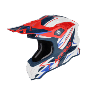 Casque motocross acerbis AIRSTRIKE-X bleu blanc rouge